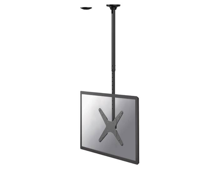 Neomounts FPMA-C340BLACK Support de plafond pour écran de 32-75' - h106-156 cm, 50 kg, 81,3 cm (32'), 190,5 cm (75'), 100 x 100 mm, 400 x 400 mm, 1060