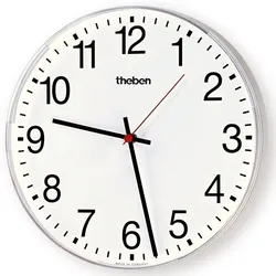 Theben 5009200 KNX Nebenuhr, einseitige Wanduhr, Durchm. 25 cm, arabische Zahlen OSIRIA 220 AR KNX