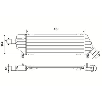 VALEO Ladeluftkühler 881598 für NISSAN