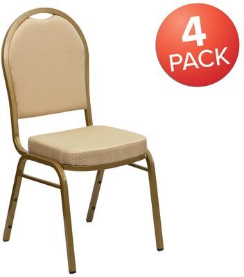 Flash Furniture 4 Pack Dome Back Stacking Banquet Chair