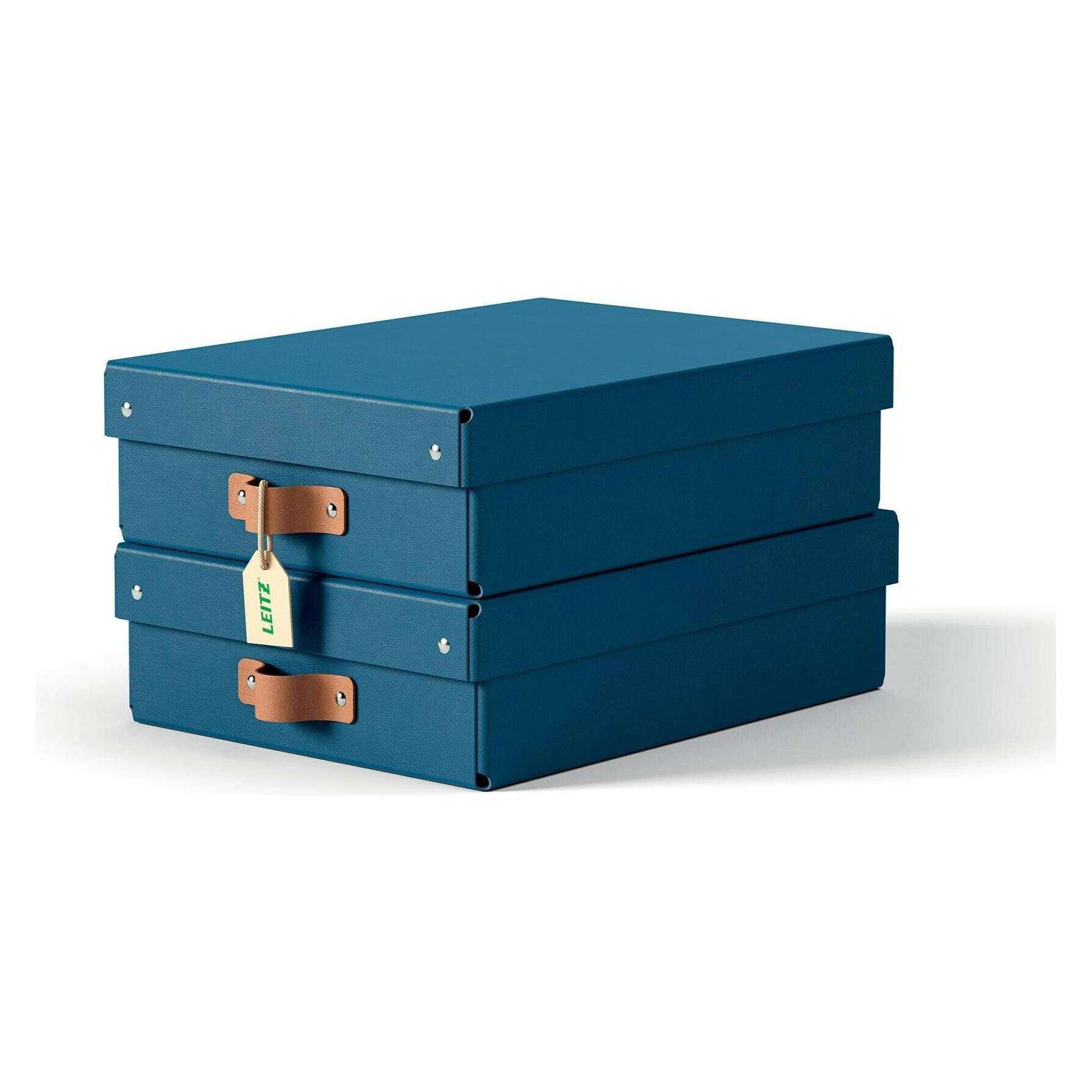 Leitz Archivbox Puro Recyclingkarton Mittelgross und Flach mit Deckel (A4, A5) (61480068)
