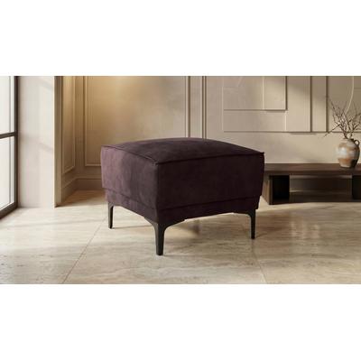 Polsterhocker OTTO HOME "Oland", braun (dunkelbraun), B:56cm H:45cm T:58cm, Struktur 100% Polyester Struktur weich;Struktur 100% Polyester Luxus-Mircofaser;Struktur 100% Polyester Webstoff, Hocker, Polsterhocker, passend zur Serie OLAND