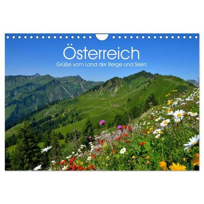 Österreich. Grüße vom Land der Berge und Seen (Wandkalender 2026 DIN A4 quer), CALVENDO Monatskalender