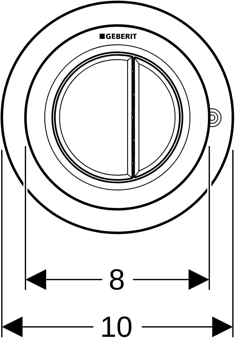 Geberit Typ 01 Fernbetätigung, pneumatisch 116050JQ1