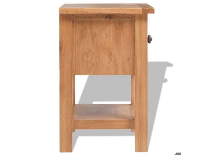 Petite Table intérieure - Table de chevet 36x30x47 cm - bois de chêne massif - design élégant(76291)