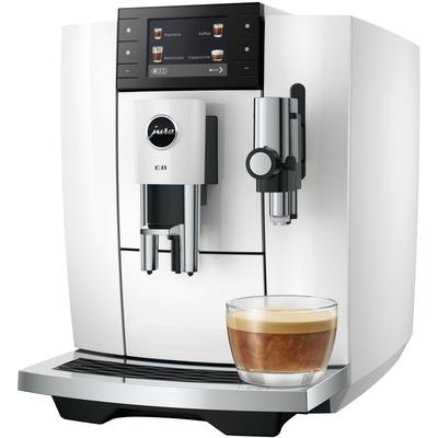JURA Kaffeevollautomat "15747 E8 (ED)", piano weiß, B:27cm H:34,8cm T:44,6cm, Kaffeevollautomaten, 27 Spezialitäten, WiFi, Hot & Light Brew, Sweet, Kaffeevollautomat