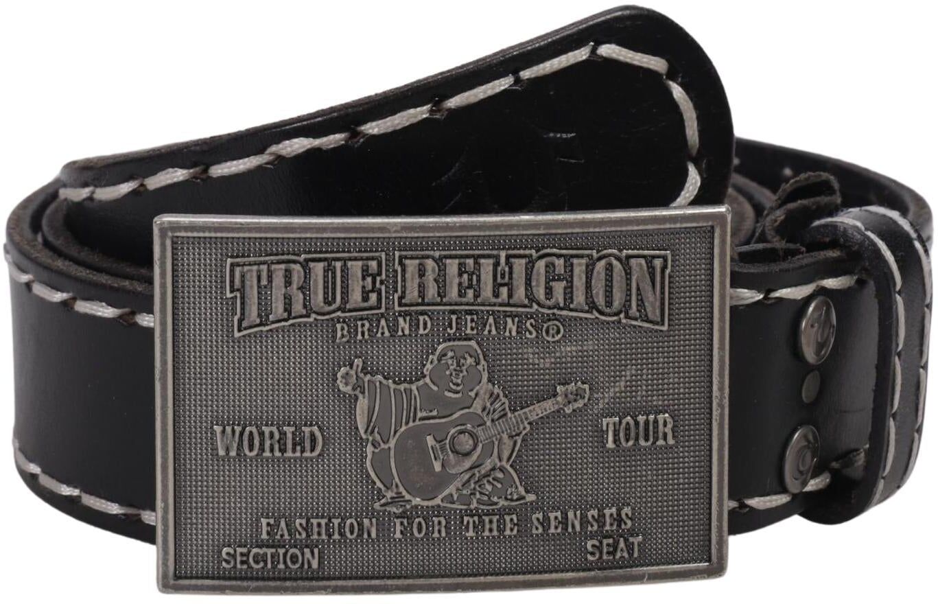 True Religion Herren Gürtel, Mehrfarbig, Gr. 95, kein / Etikett - Second Hand