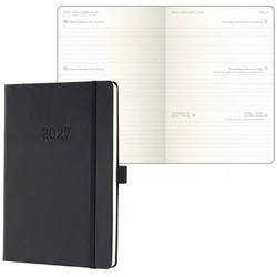 Sigel Buchkalender Wochenkalender »Conceptum« 2027 A5 schwarz