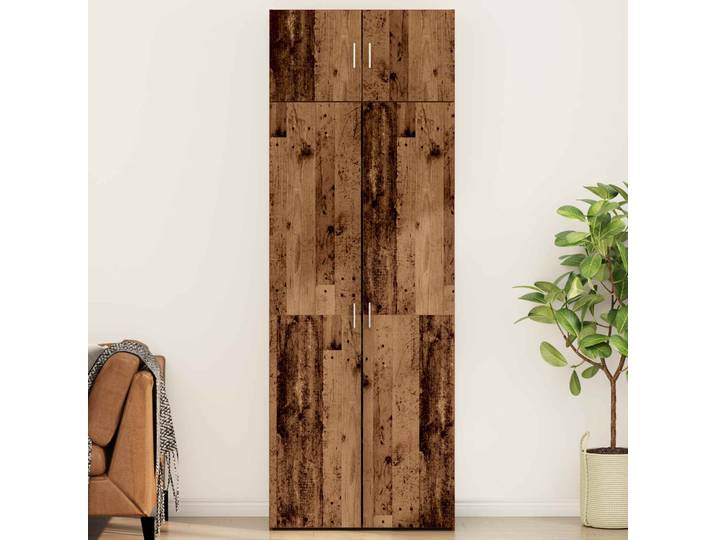 vidaXL Aufbewahrungsschrank 2 stk. Altholz 80 x 42,5 x 225 cm