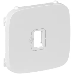 Legrand 754755 USB-Dose-Abdeckung für das Schalterprogramm VALENA ALLURE, Farbe: Ultraweiß