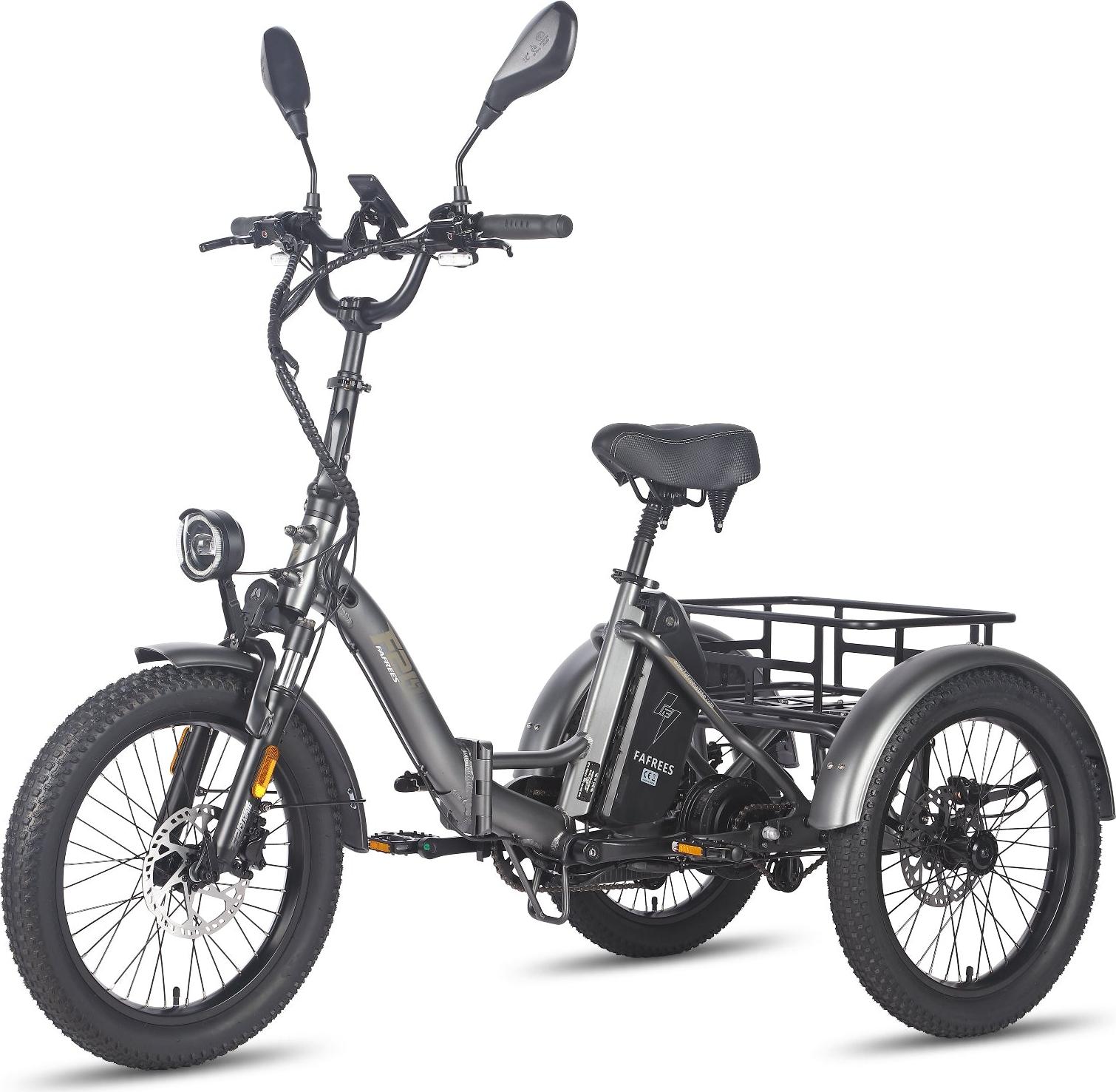 FAFREES F20 Mate E-bike- Akku 48V21AH 20-Zoll-Rädern Hydraulische Bremsen - Grau