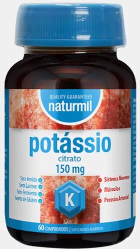 NATURMIL CITRATO DE POTASSIO 150mg 60 COMPRIMIDOS