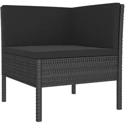 vidaXL, Gartenlounge, Tamiser (2x Eckteil + 2x Mittelteil + 2x Tisch)