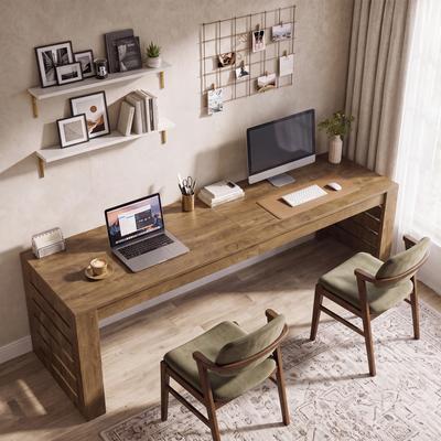 BLUEBELL "78"" Home Office Executive Desk, Two Person Computer Desk with Sturdy Legs"