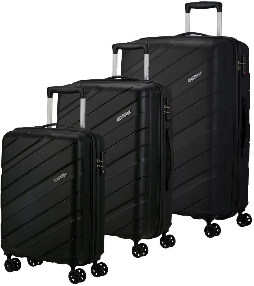 American Tourister Jet Driver 3.0 3 Piece Suitcase Set - Black