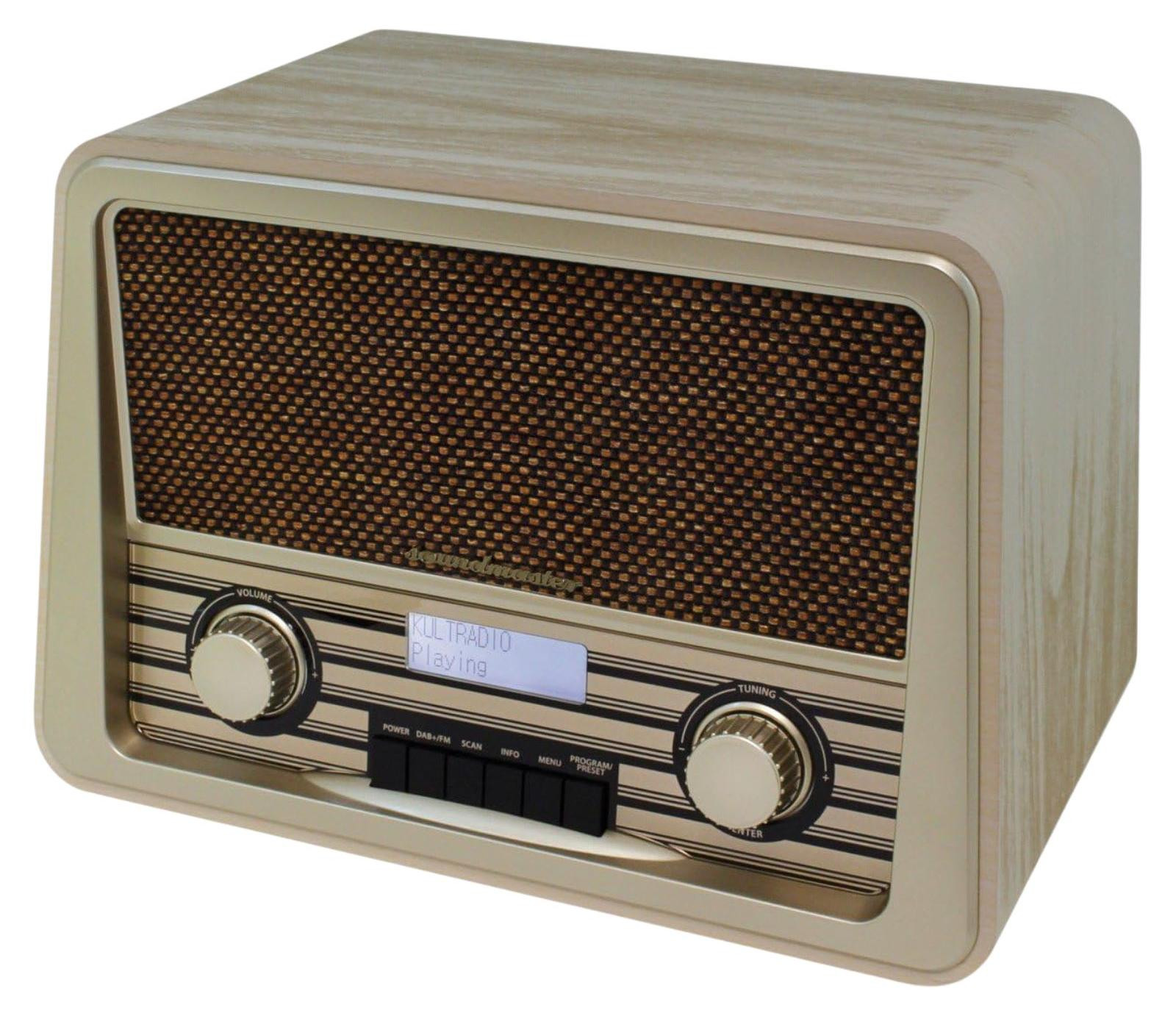 Soundmaster NR920HBR Draagbare Analoge DAB+ FM Radio met LCD-display, Blauw