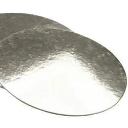 cakeX Cakecard Silber 35cm 2,5mm Stärke 2er Set