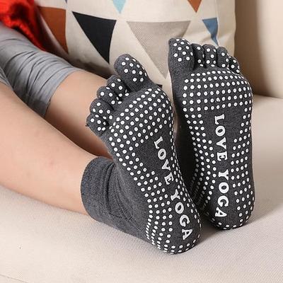 Yoga-Fünf-Finger-Socken für Damen, reine Baumwolle, rutschfeste Socken, professionelle Indoor-Sportsocken, Yoga-Damensocken, für den Schulanfang, für Studenten