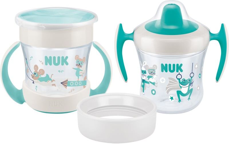 NUK Mini Cups Set Mint/Turquoise tasse 3 en 1 6m+ Neutral 160 ml