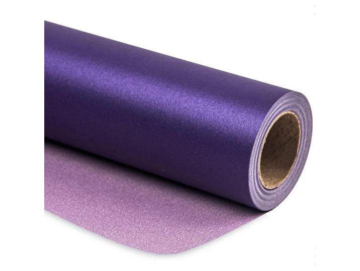 Geschenkpapier Violett Matt Perlig 43,2 cm x 10 m, Lila, Papier, 43.2x0.1x1000 cm, Dekoration, Geschenkartikel, Geschenkbänder & Geschenkpapier