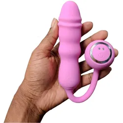 Good Vibes Only, Vibrator, - Thrusting Bullet Remote - Rosa