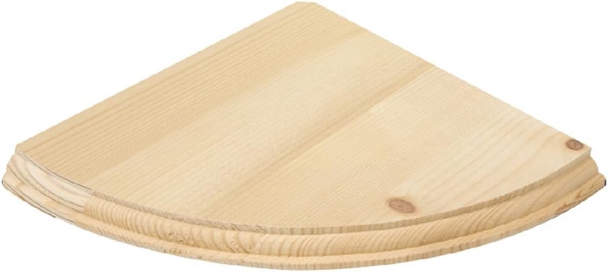 Houten zwevende hoekplanken voor decoratie en extra opslagruimte