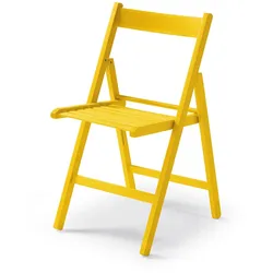 Yelloo - Stühle mod. LIBRO Farbe GELB Klappbar Platzsparend Klappbar Massivholz Buche