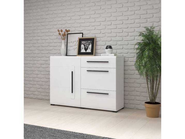 Commode pratique avec tiroirs IVA – blanc