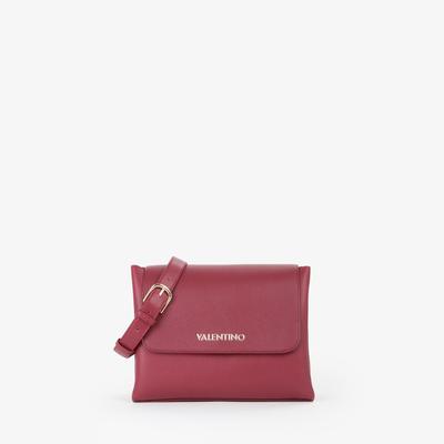 Schultertasche VALENTINO BAGS "ALEXIA", Damen, Gr. B/H/T: 27cm x 20cm x 12cm, rot (bordeaux), Lederimitat, unifarben, Taschen Schultertasche, Damen Handtasche, Schultertasche, Tragetasche mit Überwurf