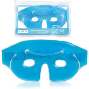 ICEHOF Kühlmaske Augenmaske, für Augen und Gesicht, blau