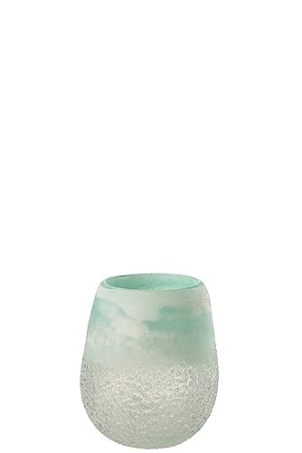J-Line Windlicht Scavo Glas Aqua Small voor Pillar kaarsen