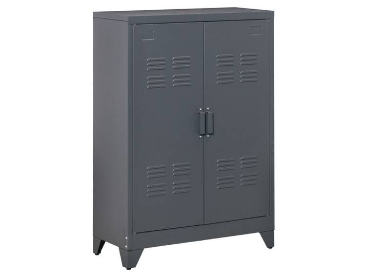 Armoire buffet industriel BERGAME tôle de métal