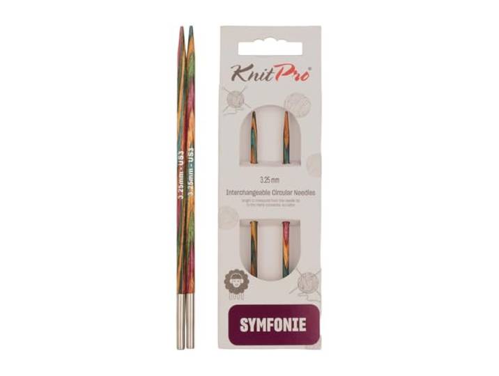 KnitPro 3.25 mm Symfonie Verwisselbare Normale Rondbreinaalden, Multi-Color