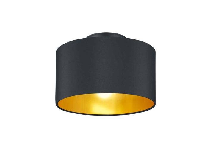 Plafonnier design en tissu noir