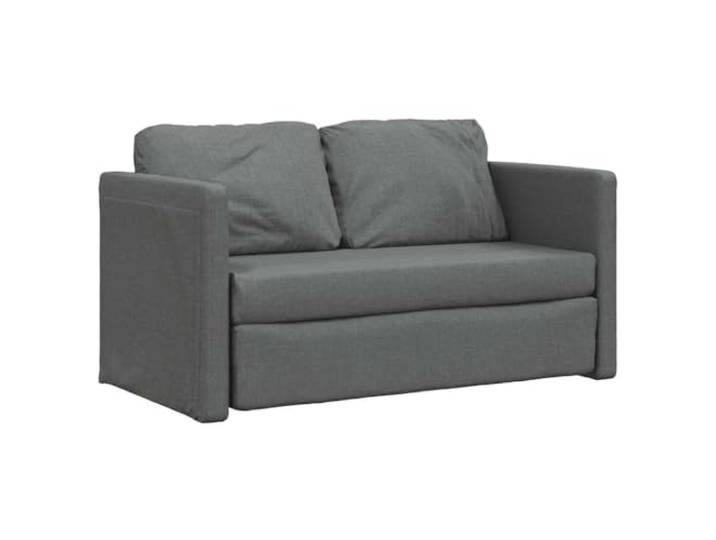 vidaXL Bodensofa mit Schlaffunktion Dunkelgrau 112x174x55 cm Stoff