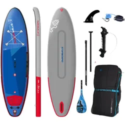 STARBOARD IGO DELUXE DC 10,8 SUP 2023 inkl. ENDURO TIKI TECH ROUND BLUE MEDIUM 3-Piece Paddel