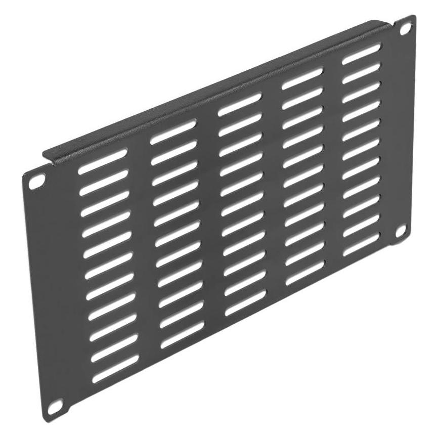 Delock 10? Netzwerkschrank Panel mit Lüftungsschlitzen horizontal 3 HE schwarz (66841)