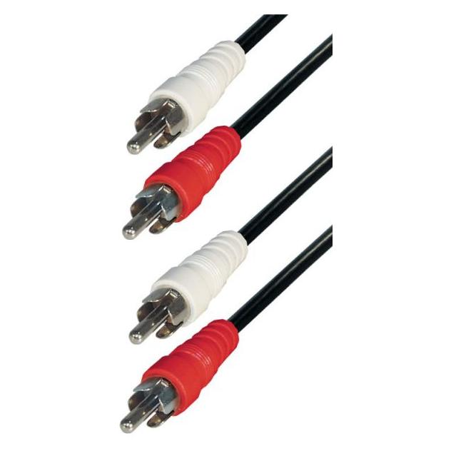 Hapena 09815 2xC2(SBVerpackung) Audio Kabel cinch 1,5m (1.50 m, Cinch Kabel) (09815)