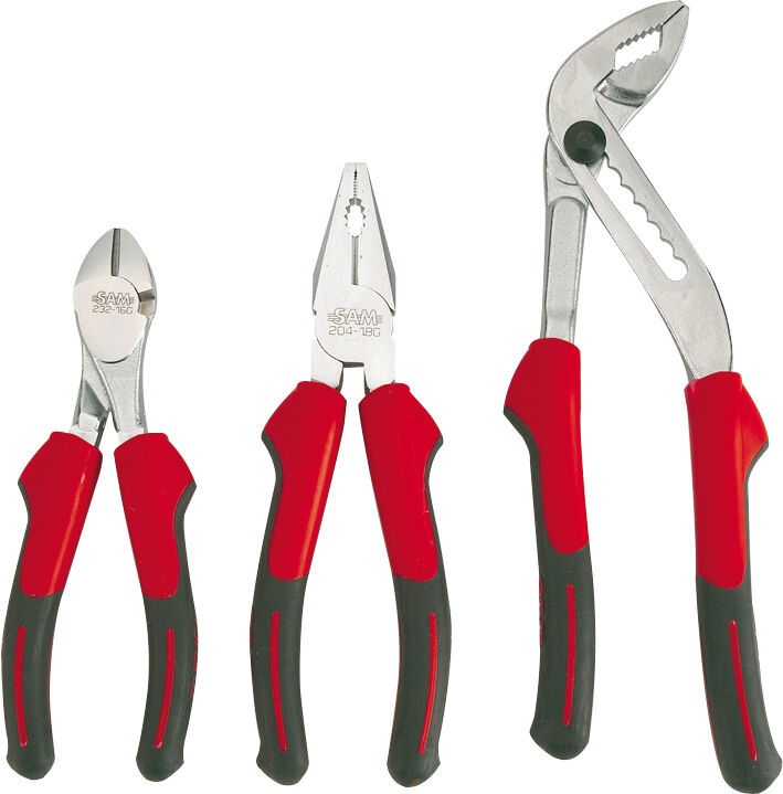 Jeu de 3 pinces bimatière SAM OUTILLAGE 209J3Z