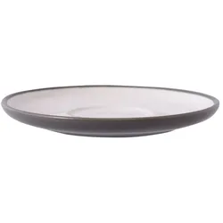 METRO Professional Espresso Untertasse Akami, Steinzeug, Ø 11.2 cm, grau / weiß