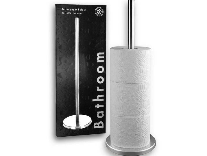 Toiletrolhouder Staand RVS 45 cm