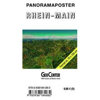 Geomap Panoramaposter Rhein-Main,Planokarte (41247779)