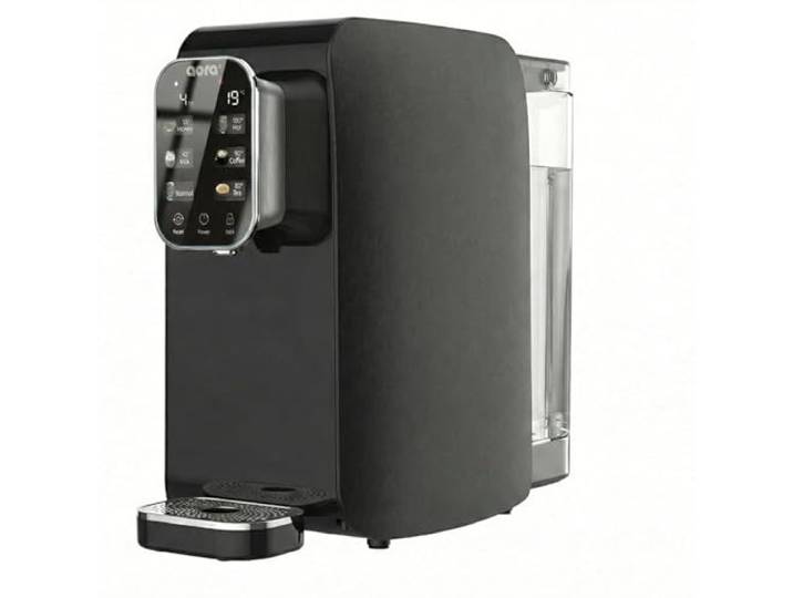 AORA Wasserspender Umkehrosmoseanlage – Osmoseanlage Trinkwasser, Osmosewasser Wasserfilter Auftisch, Mobile Anlage ohne Festwasseranschluss, 5-Stufen Filterung, 6 Temperaturen - 100°C Black Edition