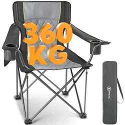 HOMECALL Campingstuhl XXL Klappstuhl, bis 360 KG Belastbar