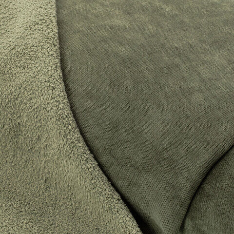 Doubleface-Strick/Plüsch, khaki