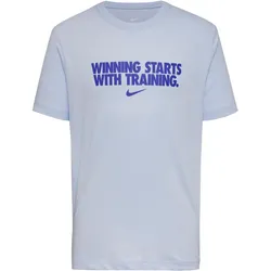 Nike DRI-FIT WINNING Funktionsshirt Herren | Gr. XL | blau - blau