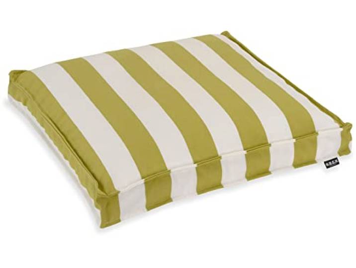 H.O.C.K. Classic Streifen Outdoor Sitzkissen Größen (50x50x5cm, Grün)