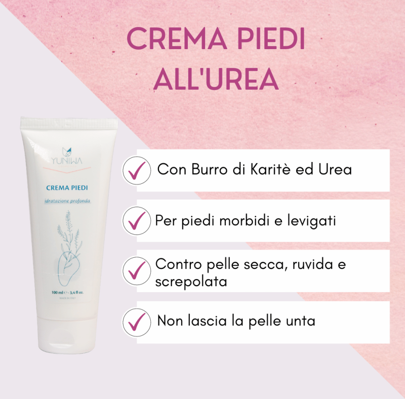 yuniwa cosmetics Crema Piedi all'Urea mini size