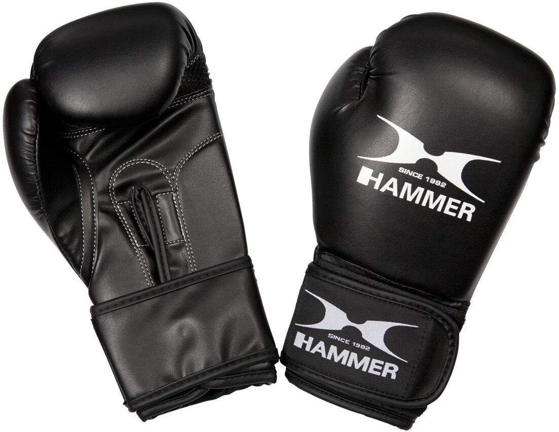 Boxhandschuhe HAMMER "Blitz - 6 oz", schwarz, Boxhandschuhe, Boxhandschuhe schwarz Einheitsgröße