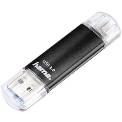 Hama Laeta Twin 64GB USB-Stick 3.0 & microUSB schwarz
